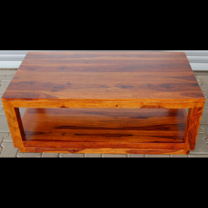 Konferenční stolek Tara 90x45x60 z indického masivu palisandr, Světle medová