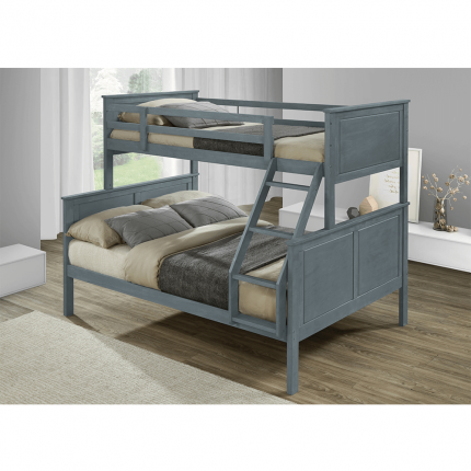 Rozložitelná patrová postel NEVIL šedá