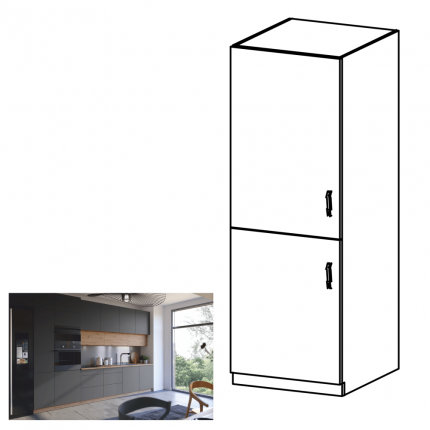 Skříňka na vestavěnou lednici LANGEN D60ZL univerzální