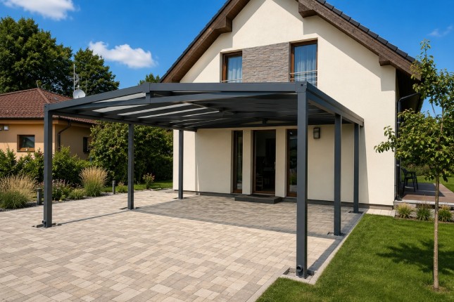 Hliníkový přístřešek MILANO samostatně stojící