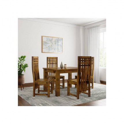 Jídelní set pro 4 osoby Gani z indického masivu palisandr Two tone