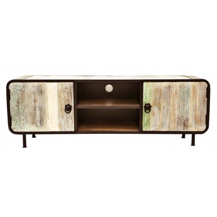 TV stolek Retro 160x55x45 z recyklovaného mangového dřeva, Holy wood