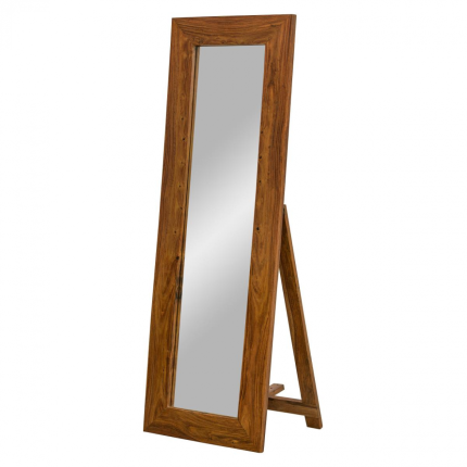 Zrcadlo Rami 60x170 z indického masivu palisandr Two tone