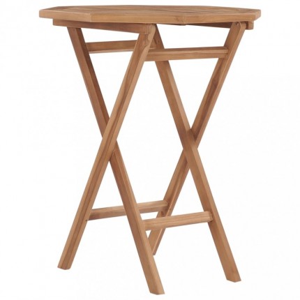 Skládací zahradní stolek 60x60 cm teaková dřevo Dekorhome