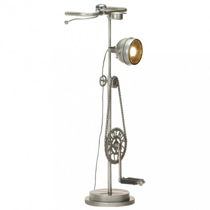 Stojací lampa Jízdní kolo kov Dekorhome