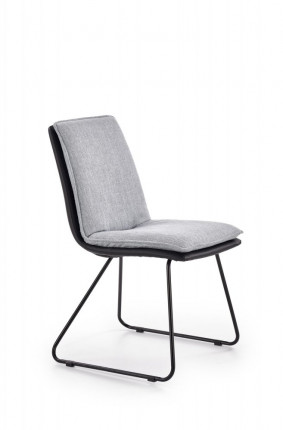 Jídelní židle K326 světle šedá / černá