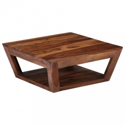 vidaXL Konferenční stolek 70 x 70 x 28 cm masivní sheesham