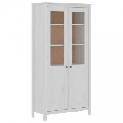 vidaXL Komoda Hill Range bílá 85 x 37 x 170,5 cm masivní borové dřevo