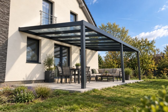Hliníková pergola POLLUX se sklem