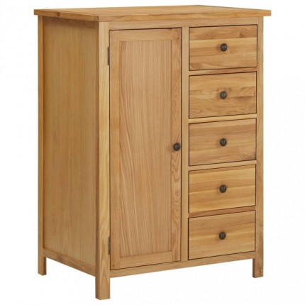 vidaXL Šatní skříň 76 x 52 x 105 cm masivní dubové dřevo