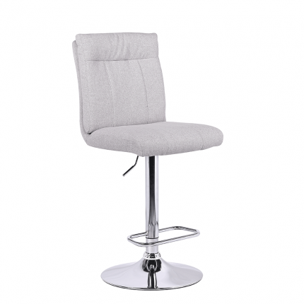Barová židle ANGUS béžová / stříbrná
