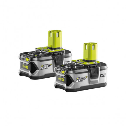 Ryobi RB18LL40 2x 18 V lithium iontová baterie 4,0 Ah ONE+