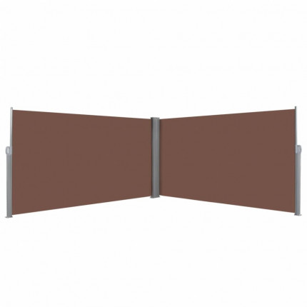 Zatahovací postranní markýza / zástěna 160x600 cm hnědá - POSLEDNÍ 2 KUSY
