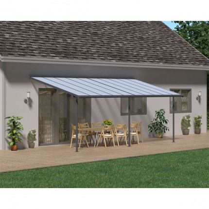 Palram Sierra 6100 antracit 3 x 6,10 hliníková pergola (set 2x Sierra 3000 + EZ link kit)