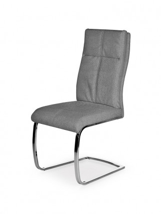 Jídelní židle K345 chrom / šedá