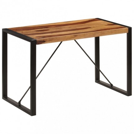 vidaXL Jídelní stůl 120 x 60 x 76 cm masivní sheeshamové dřevo