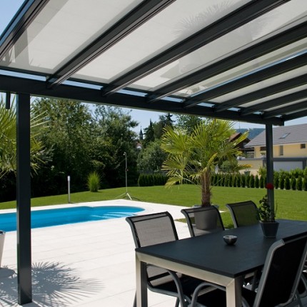 TERRADO hliníková pergola s rolovacím stíněním