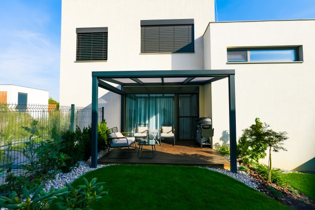 Hliníková pergola POLLARD s polykarbonátem
