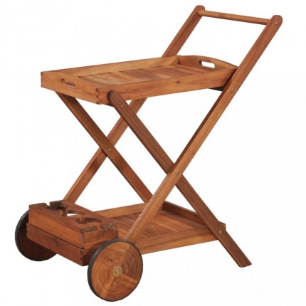 Čajový vozík akáciové dřevo Dekorhome