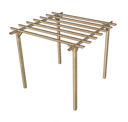 Zahradní pergola 3 x 3 m Dekorhome