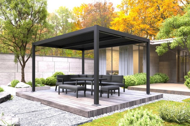 Hliníková zahradní pergola 400 x 300 cm