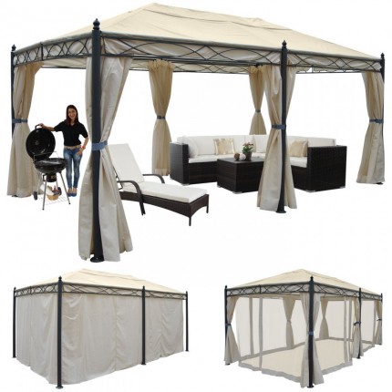 Pergola s boční stěnou 5x3 m WH5179 Dekorhome