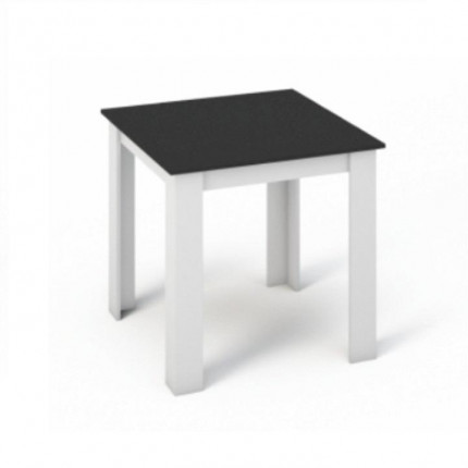 Jídelní stůl 80x80 KRAZ bílá / černá