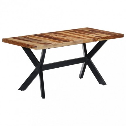 vidaXL Jídelní stůl 160 x 80 x 75 cm masivní sheeshamové dřevo