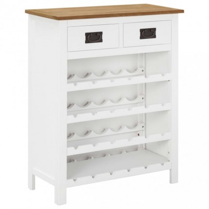 vidaXL Skříňka na víno 72 x 32 x 90 cm masivní dubové dřevo