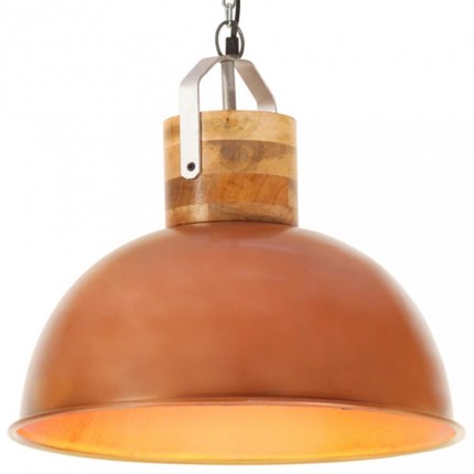 Závěsná lampa 42 cm kov / mangovníkové dřevo Dekorhome