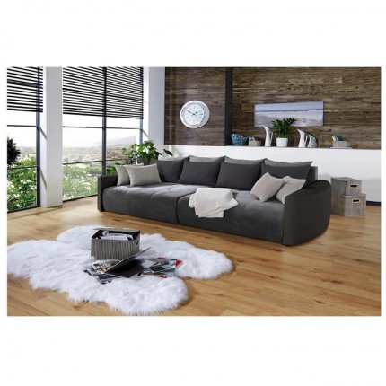 Pohovka PORTO BIG SOFA hnědá / hnědošedá / šedá / světle šedá