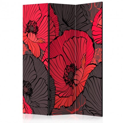 Paraván Pleated poppies Dekorhome