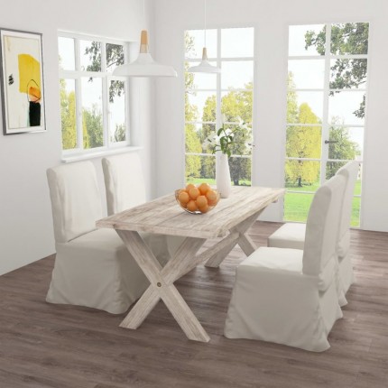 vidaXL Jídelní stůl 160 x 80 x 75 cm masivní teakové dřevo