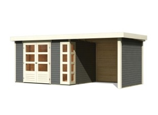 Dřevěný zahradní domek KERKO 5 s přístavkem 240 Dekorhome