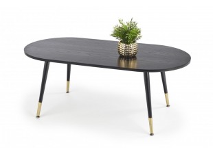 Konferenční stolek EMBOSA černá / zlatá