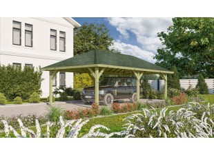 Dřevěný přístřešek / carport 431 x 778 cm Dekorhome