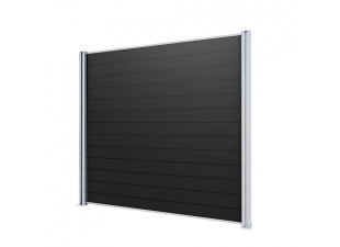 Zadní stěna ke Carport Premium bílá / tmavě šedá
