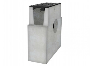 betonová vpusť B125 s litinovou mříží H200 500 x 200 x 500 mm