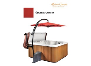 Slunečník SPA UMBRELLA - crimson w/light