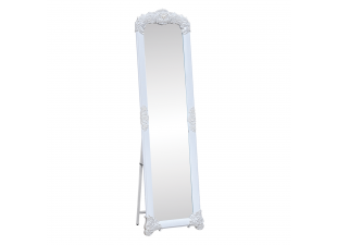 Stojanové zrcadlo CASIUS bílá / stříbrná
