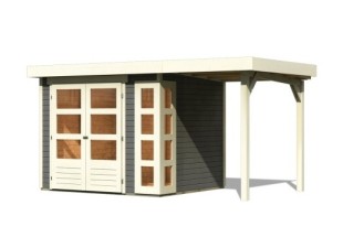 Dřevěný zahradní domek KERKO 3 s přístavkem 150 Dekorhome