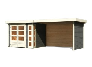 Dřevěný zahradní domek KERKO 3 s přístavkem 280 Dekorhome