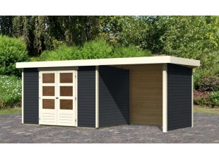 Dřevěný zahradní domek ASKOLA 4 s přístavkem 240 Dekorhome