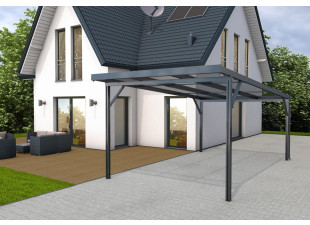 Carport Premium PC antracit / bronz 3,094 x 5,62 m