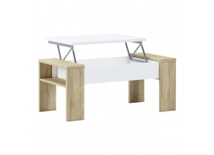 Konferenční stolek PULA dub sonoma / bílá