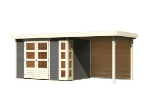 Dřevěný zahradní domek KERKO 4 s přístavkem 240 Dekorhome