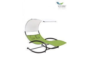 Vivere - Double Chaise Rocker # Green Apple