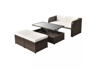 Zahradní sedací / jídelní souprava 4 ks Dekorhome