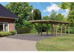 Dřevěný přístřešek / carport CLASSIC 3C Dekorhome