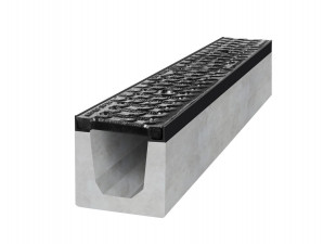 betonový žlab D400 s litinovou mříží H200 1000 x 150 x 200 mm